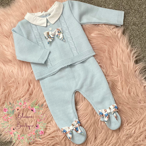 Baby Blue Knitted Peter Rabbit Set