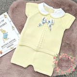 Peter Rabbit Lemon Knitted Top and Shorts Set